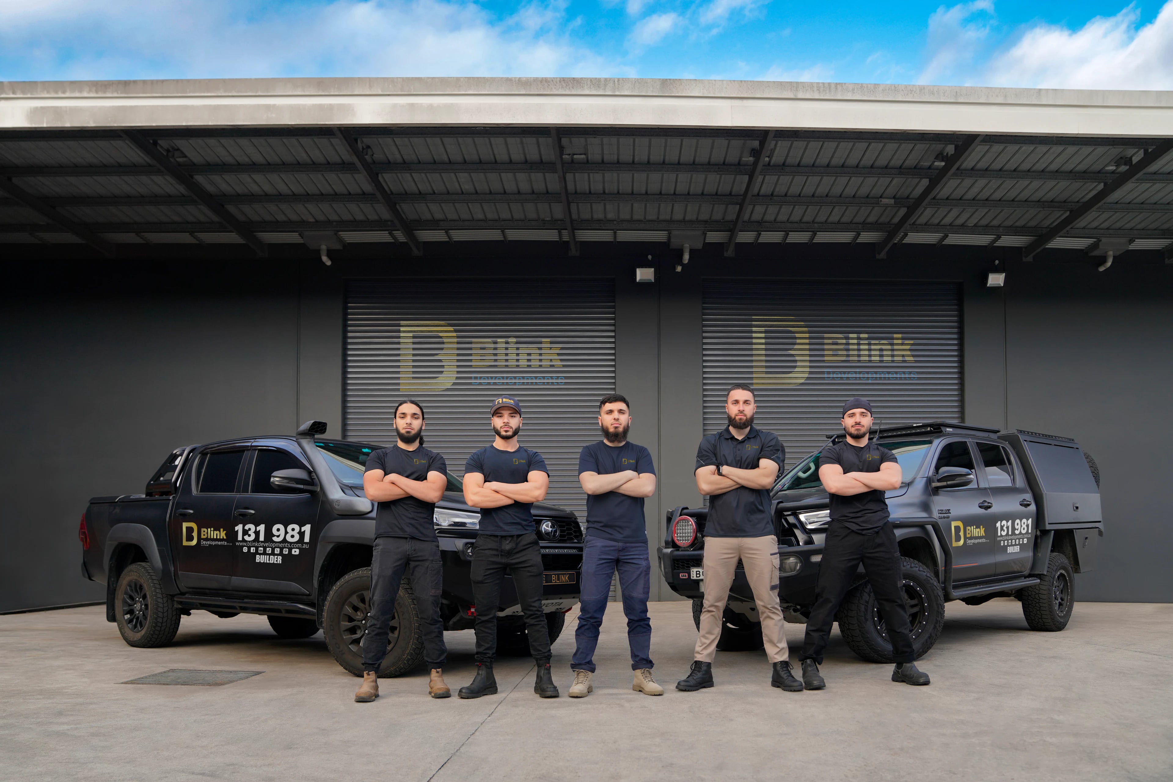The Bathroom Renovation Sylvania team with their work vehicles